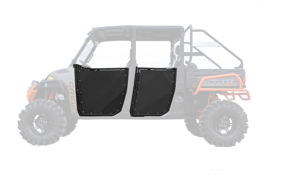 SuperATV Aluminum Doors For Polaris Ranger XP 570/900 Crew 4 Door Set