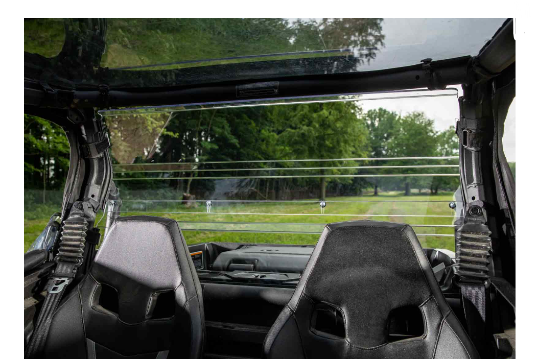 SuperATV Rear Windshield For Can-Am Commander - Image 5