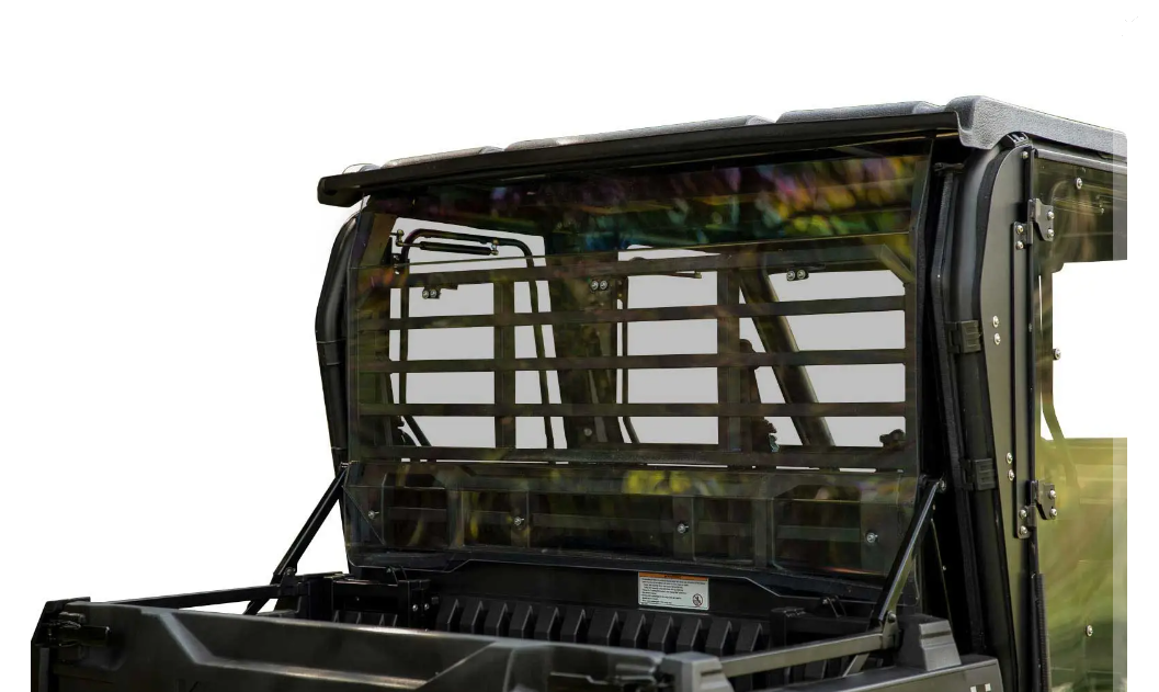 SuperATV Scratch Resistant Light Tint Rear Windshield For Kawasaki Mule Pro DXT/ FXT
