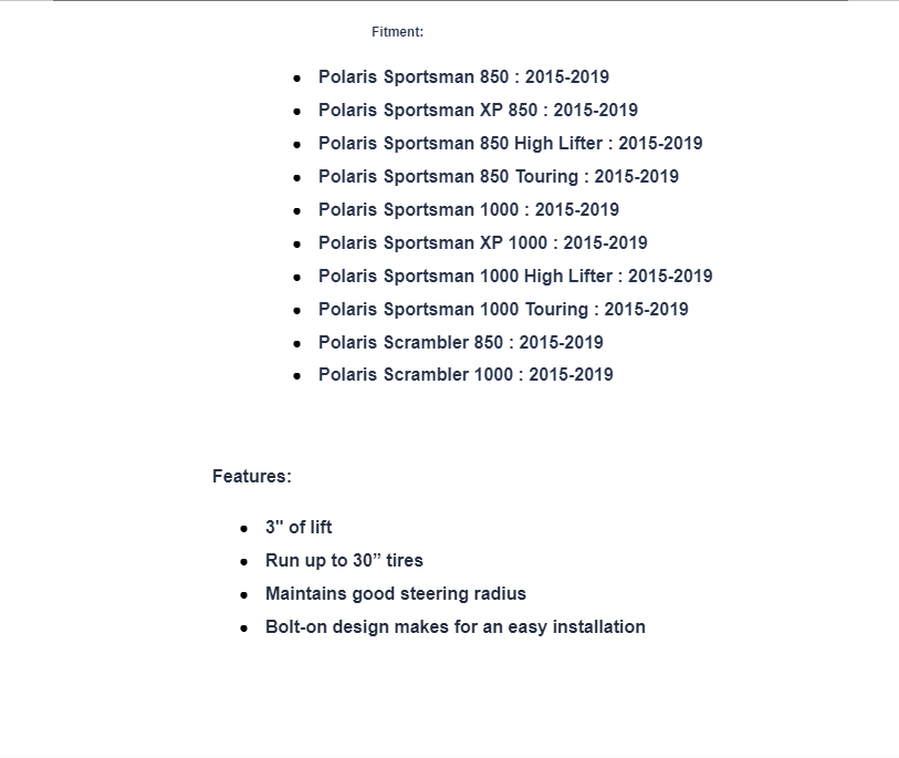 SuperATV 3" Lift Kit For Polaris Sportsman - Image 8