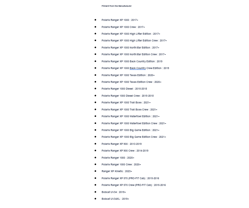 SuperATV Scratch Resistant Clear Half Windshield For Polaris Ranger XP/ Bob Cat - Image 6