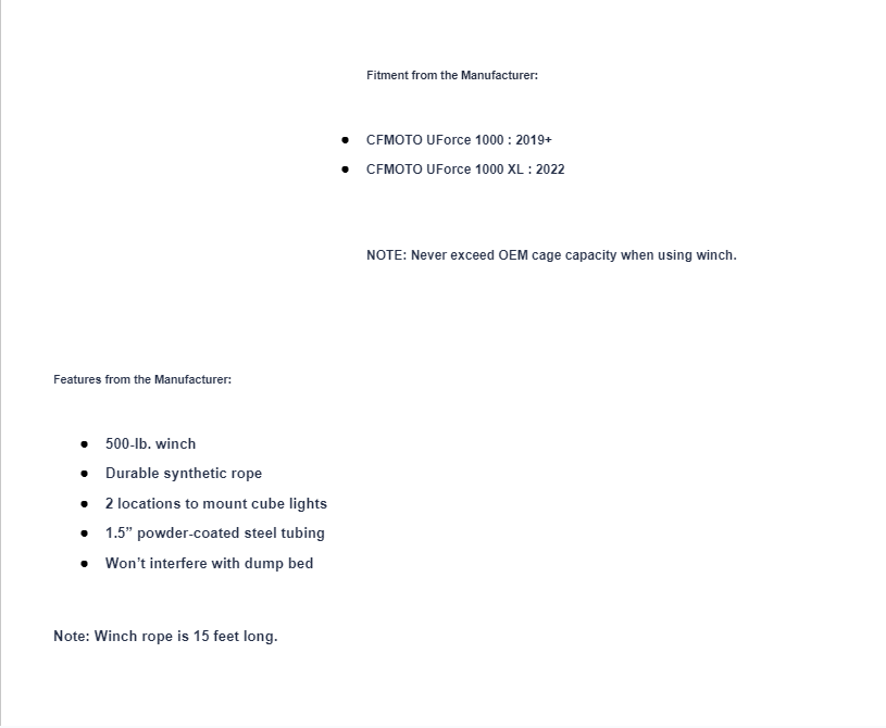 SuperATV Game Loader Rack For CFMoto UForce 1000 / XL - Image 6