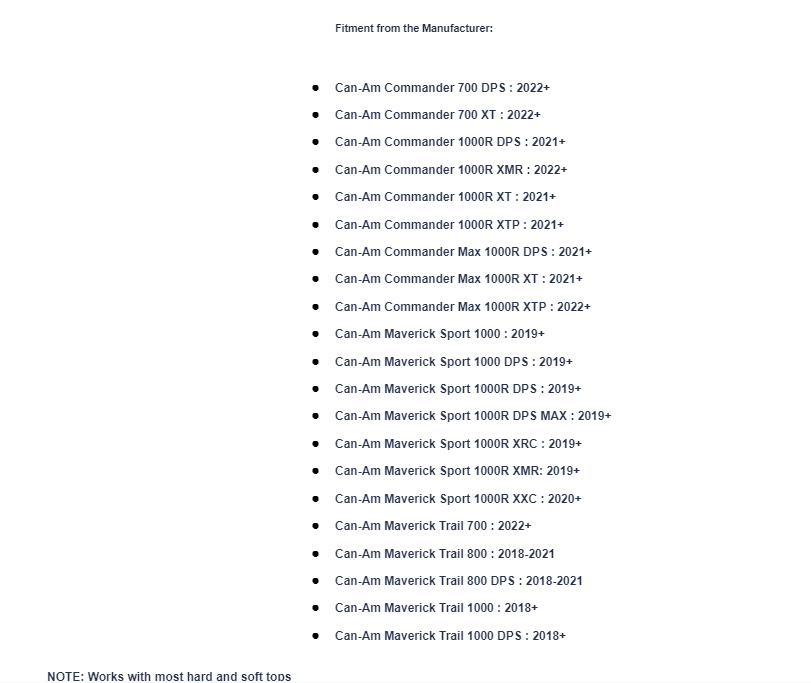SuperATV Rear Windshield For Can-Am Commander - Image 6