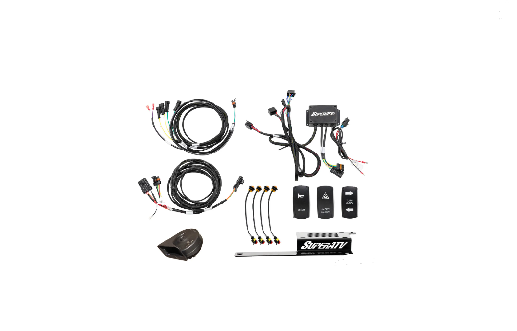 SuperATV Deluxe Plug & Play Turn Signal Kit For Polaris RZR XP4 1K W/ Ride Command