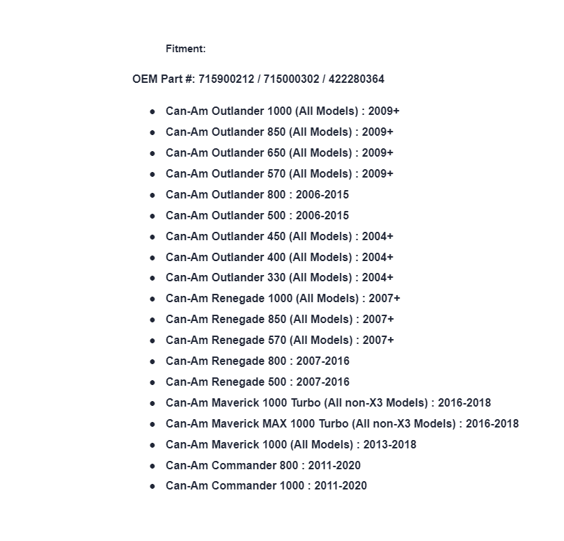 SuperATV Sand Storm Heavy Duty CVT Belt For Can-Am 715900212 / 715000302 / 422280364 - Image 2