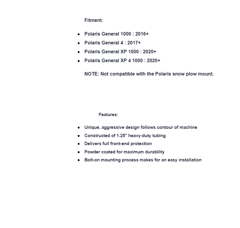 SuperATV Rear Bumper For Polaris RZR 900 /S 1000 - Image 4