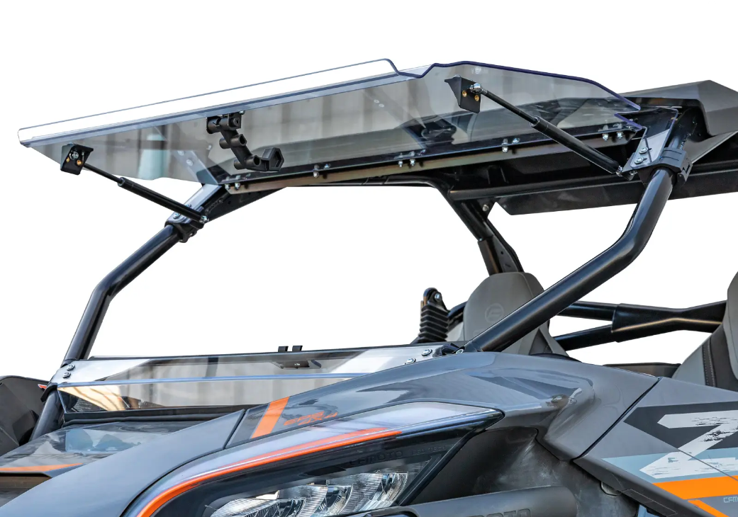 SuperATV Scratch Resistant Front Flip Windshield For CFMoto ZForce 950
