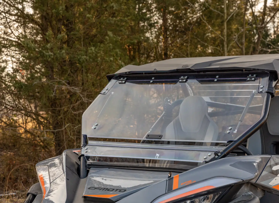 SuperATV Scratch Resistant Front Flip Windshield For CFMoto ZForce 950 - Image 3