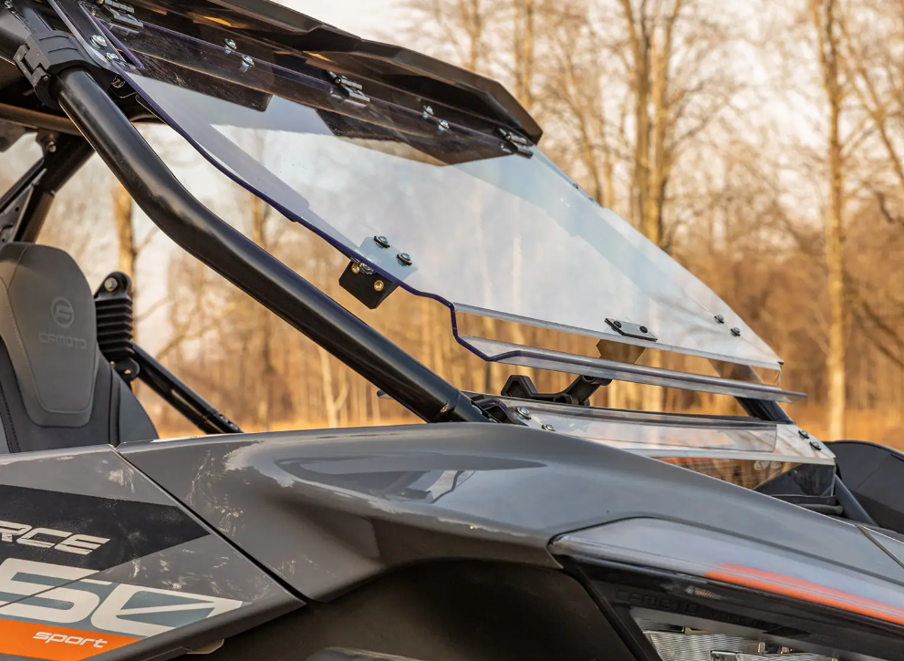 SuperATV Scratch Resistant Front Flip Windshield For CFMoto ZForce 950 - Image 8