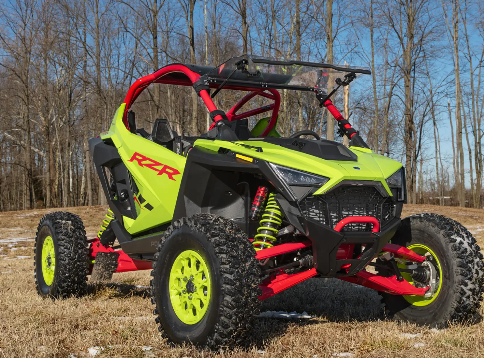 SuperATV Scratch-Resistant Flip Windshield for Polaris Pro R/Turbo R - Image 2
