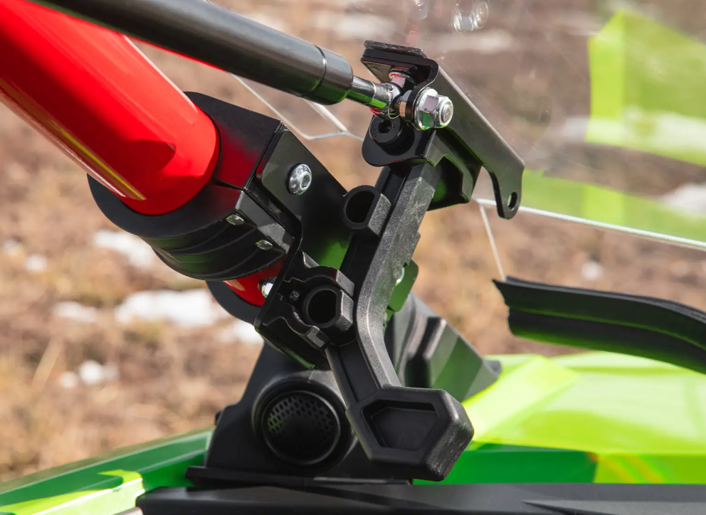 SuperATV Scratch-Resistant Flip Windshield for Polaris Pro R/Turbo R - Image 5