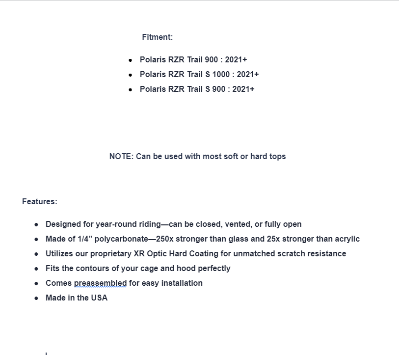 SuperATV Scratch Resistant Front Flip Windshield For Polaris RZR Trail - Image 6