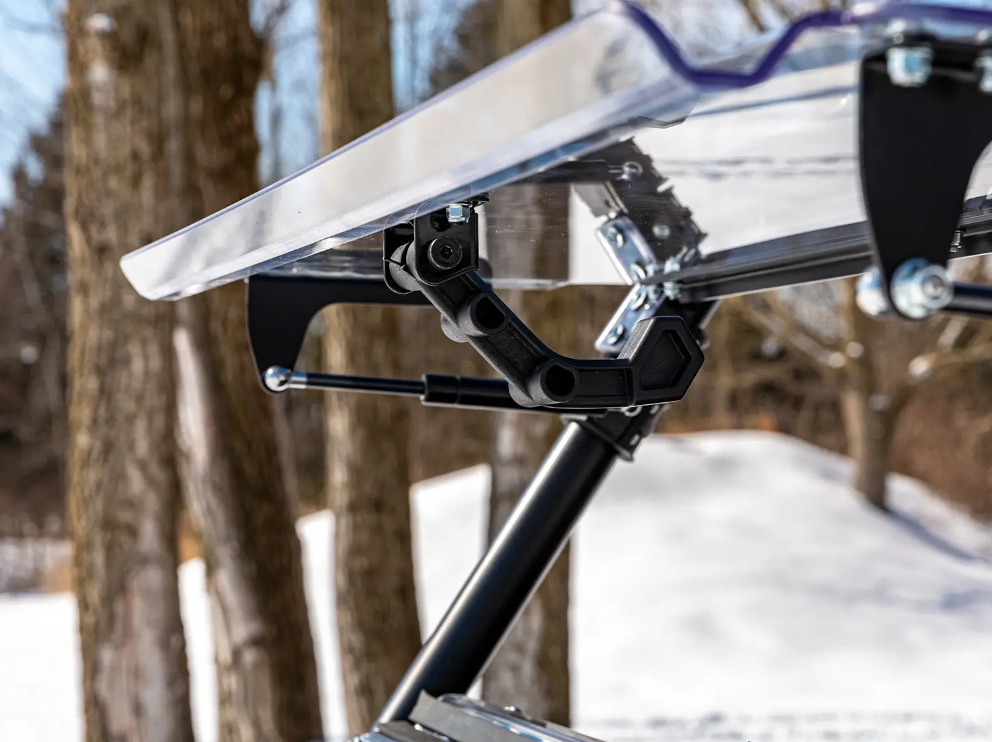 SuperATV Scratch Resistant Front Flip Windshield For Polaris RZR Trail - Image 4