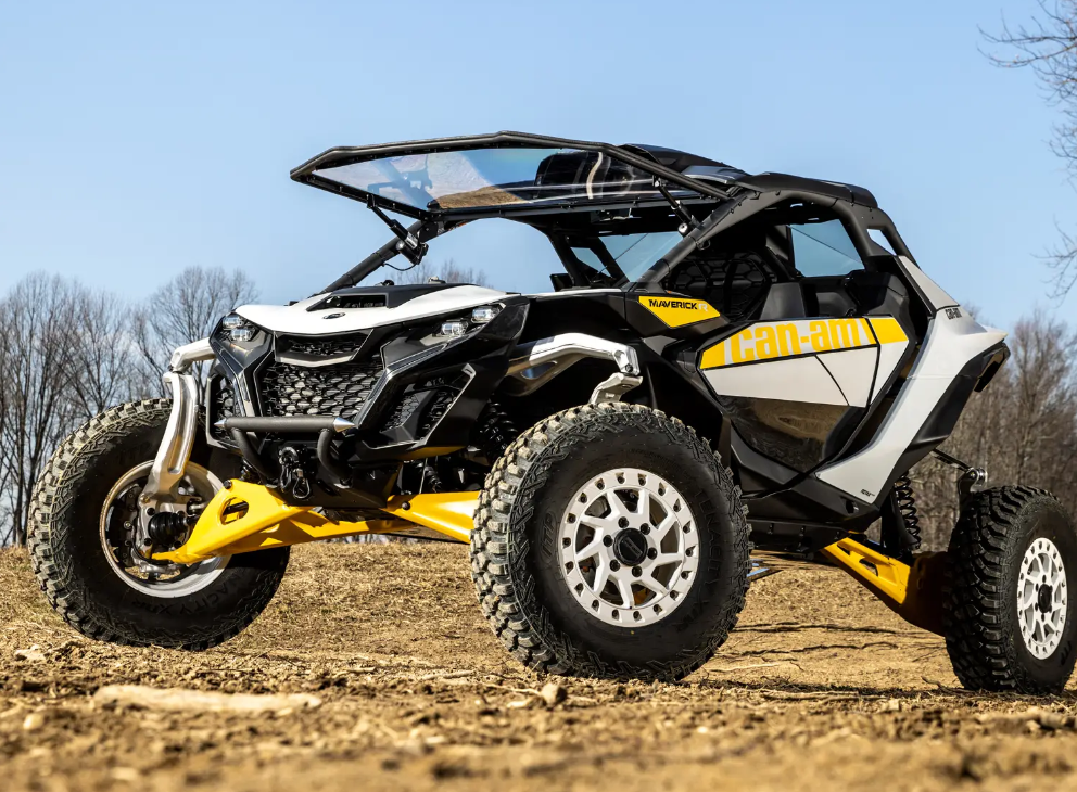 SuperATV Maxdrive Power Flip Windshield For Can-Am Maverick R 2024+ - Image 2