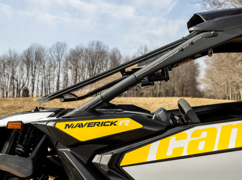 SuperATV Maxdrive Power Flip Windshield For Can-Am Maverick R 2024+ - Image 5