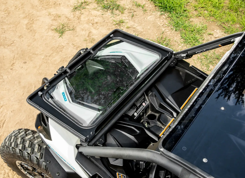 SuperATV FLp Down Glass Windshield For Can-Am Maverick Sport/ Trail - Image 3