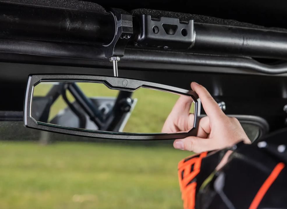 SuperATV 12"Aluminum Rear View Mirror For Polaris Ranger/ Honda Talon - Image 3