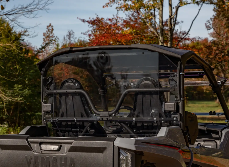 SuperATV Light Tint Scratch Resistant Rear Windshield For Yamaha Wolverine RMAX2 - Image 2