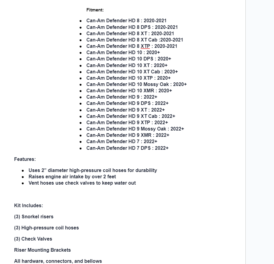 SuperATV Depth Finder Snorkel Kit For Can-Am Defender - Image 7