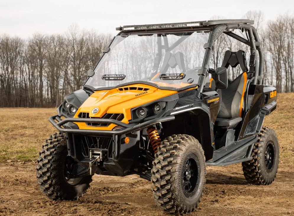 SuperATV Vented Full Windshield For Can-Am Commander 2011-2020 - Image 2