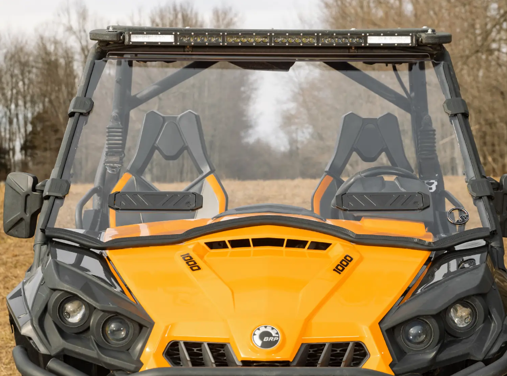 SuperATV Vented Full Windshield For Can-Am Commander 2011-2020 - Image 3