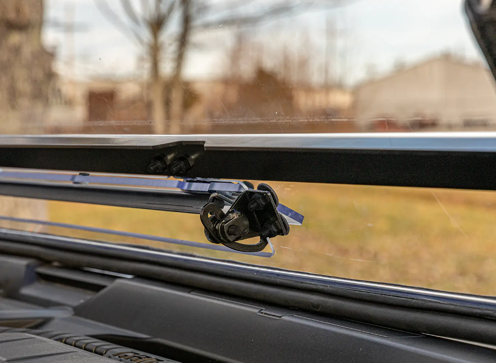 SuperATV Scratch Resistant Full Windshield w/ Flip Up Vent For Can-Am Defender - Image 3