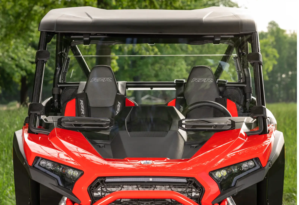 SuperATV Scratch Resistant Full Vented Windshield For Polaris RZR XP 1000 2024+ - Image 3