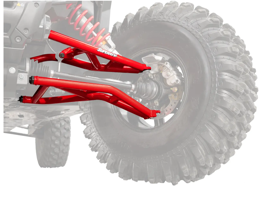 SuperATV 2" High Clearance Forward Offset A-Arms w/ Ball Joints For Polaris RZR XP