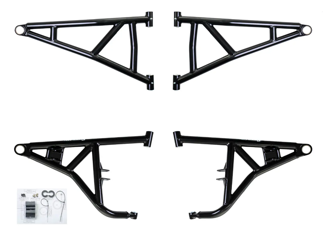 SuperATV High Clearance Non Adjustable Front A-Arms For Polaris RZR XP/ Turbo