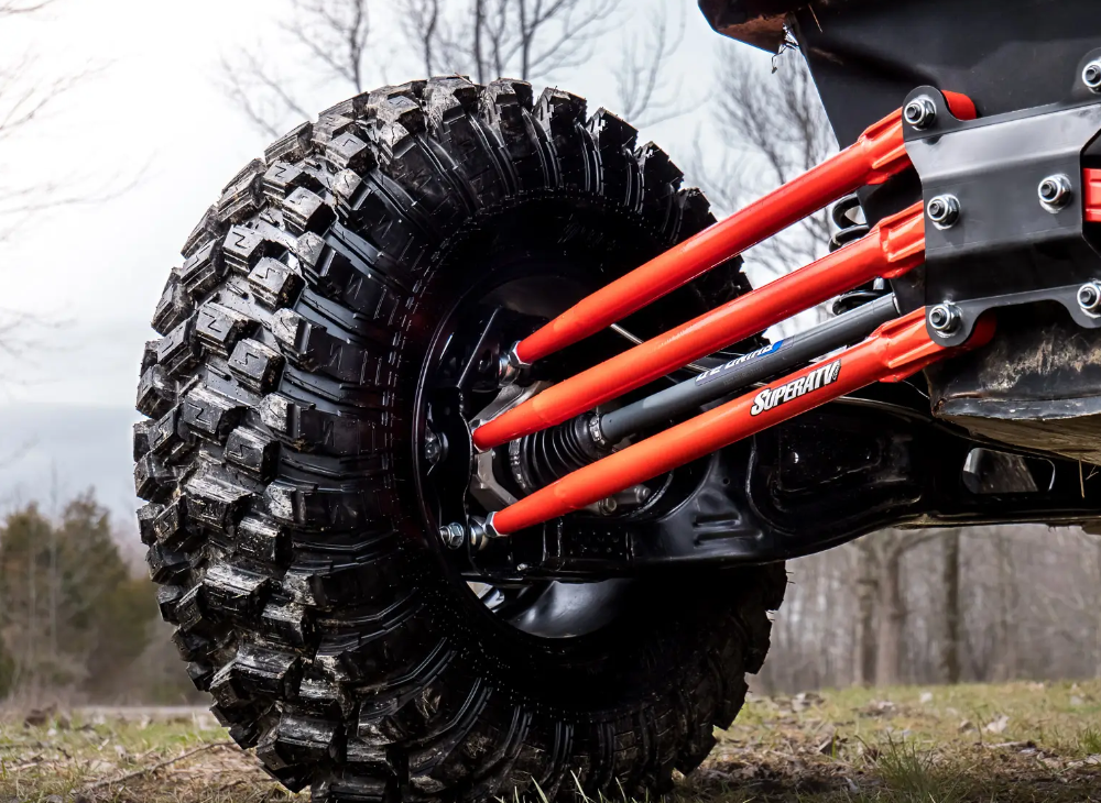 SuperATV Red Complete Tubed Radius Arms For Can-Am Maverick X3 64" - Image 2