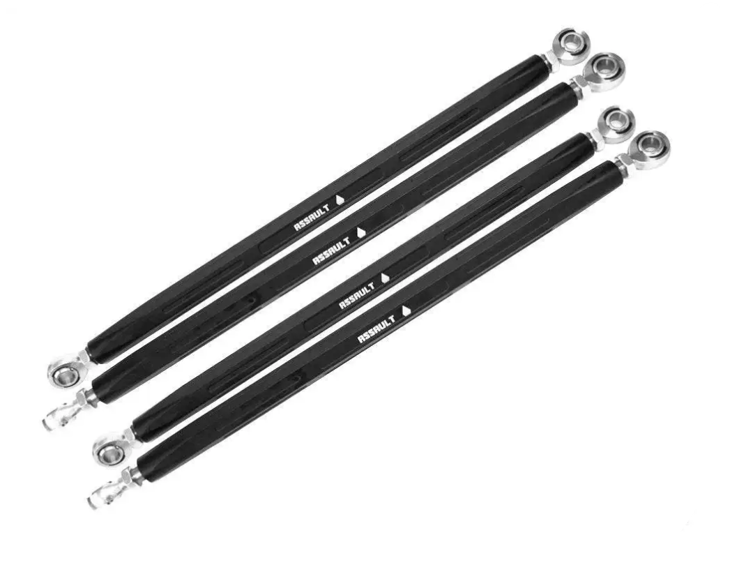 SuperATV Assault Industries Turret Style Long Travel +4 Radius Rods For Polaris