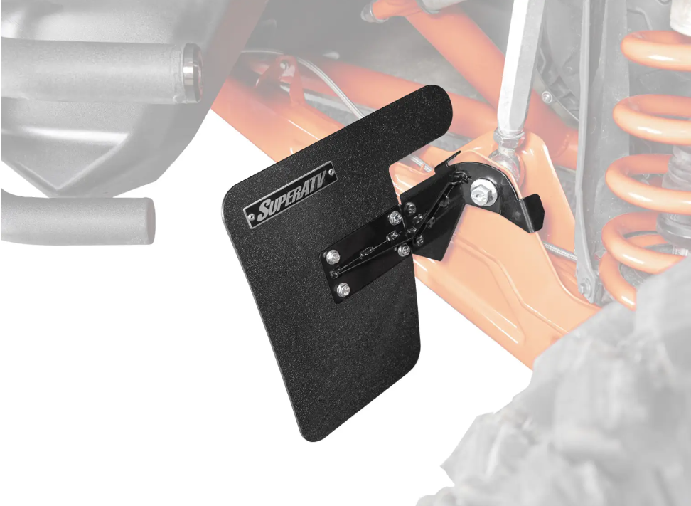 SuperATV Mud Flaps For Can-Am Maverick X3 For OEM 72" Trailing Arms - Image 2