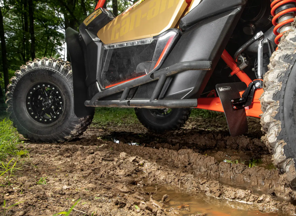 SuperATV Mud Flaps For Can-Am Maverick X3 For OEM 72" Trailing Arms - Image 3