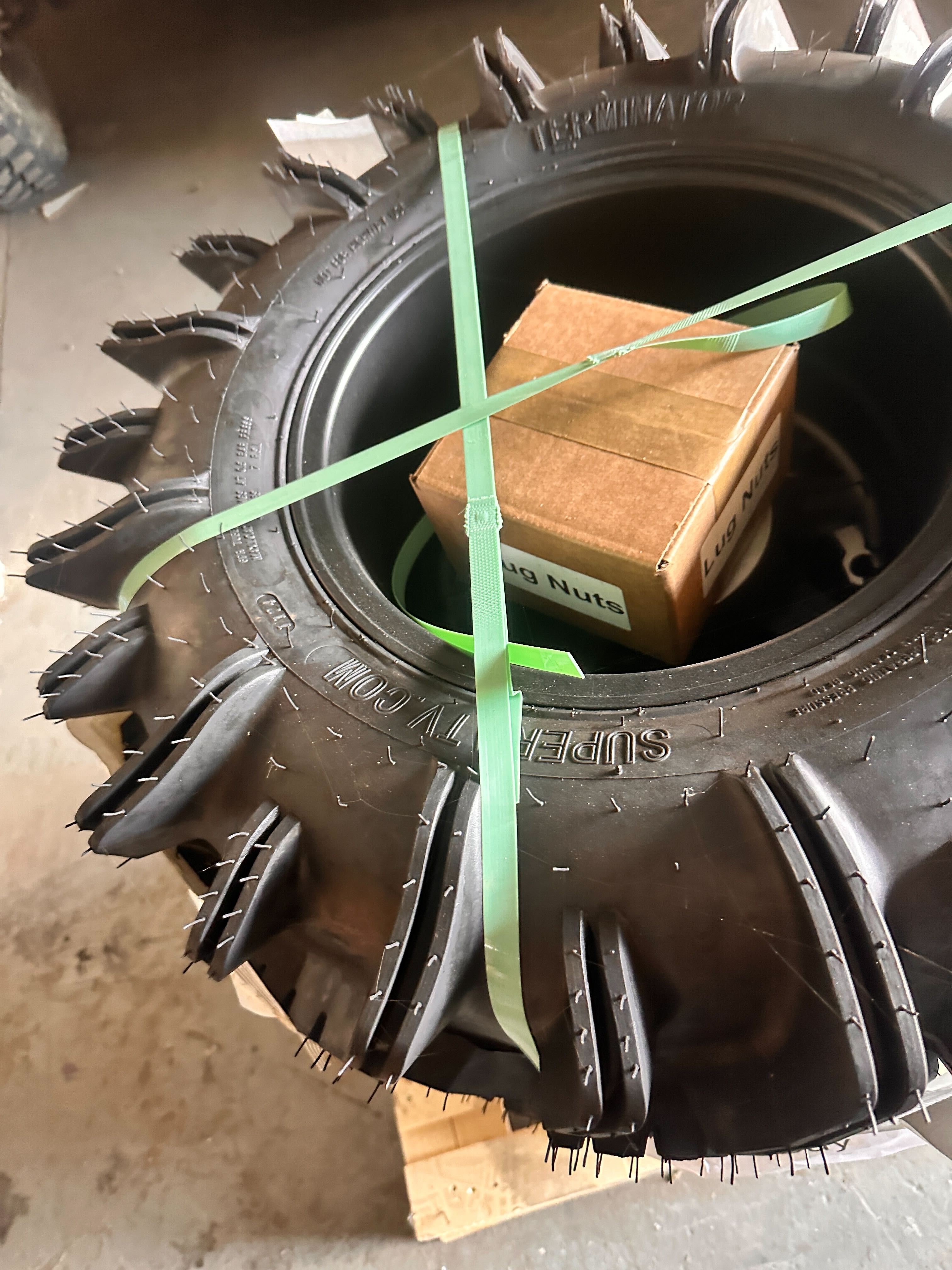 SuperATV Set of 4 Terminator Tires on 4/137 Healy Beadlock Rims 28x10-14 - Image 3