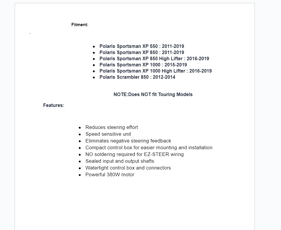 SuperATV Power Steering For John Deere Gator 835M 2012+ - Image 7