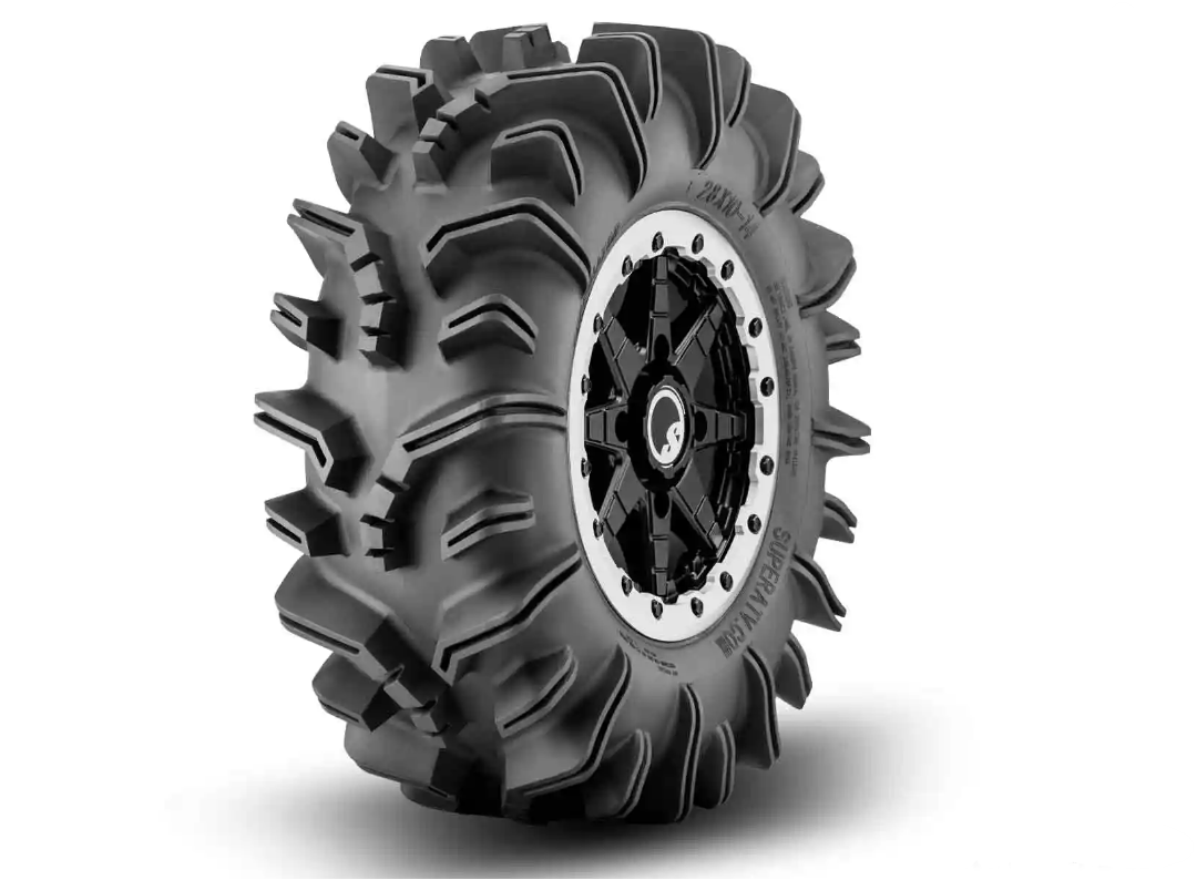 SuperATV Set of 4 Terminator Tires on 4/137 Healy Beadlock Rims 28x10-14