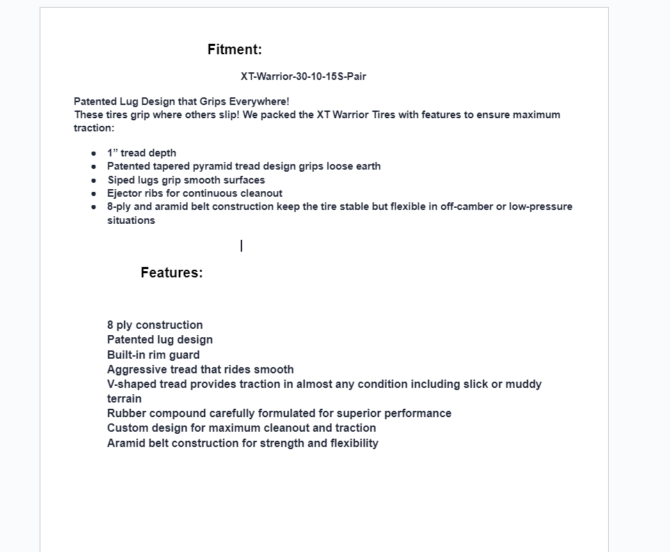 SuperATV XT Warrior 30x10-15 Sicky - Pair - Image 5