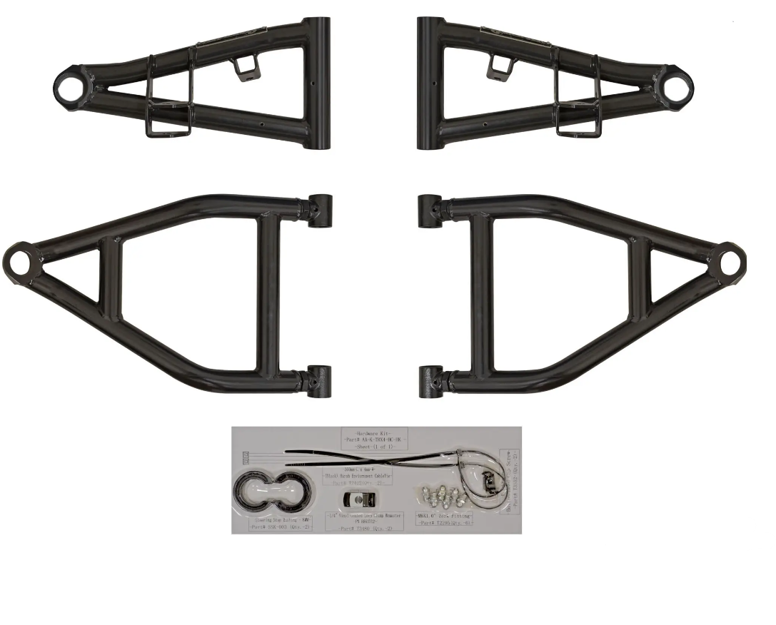 SuperATV High Clearance 1.5" Forward Offset A-Arms For Kawasaki Teryx