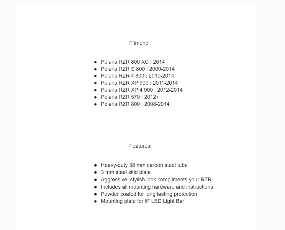 SuperATV Front Bumper For Polaris RZR 800 XC/S/4 XP900 /4 570 - Image 6