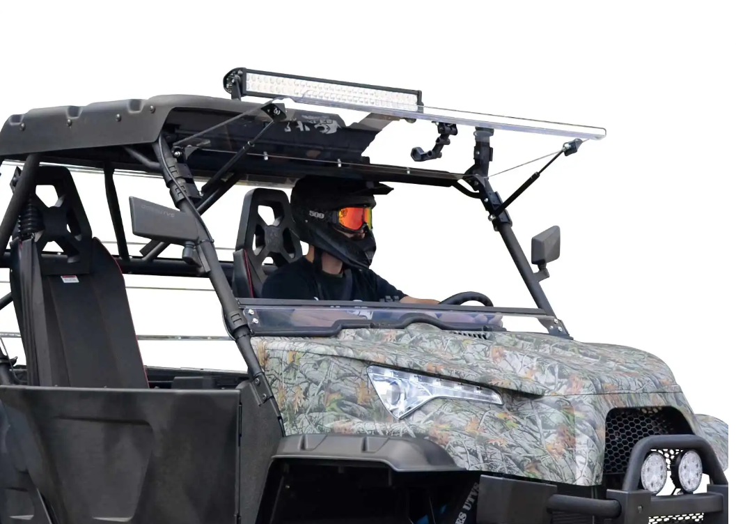 SuperATV Scratch Resistant Flip Windshield For Odes Dominator X2/X4 2015-2017