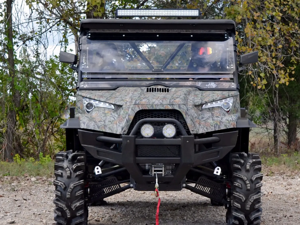 SuperATV Scratch Resistant Flip Windshield For Odes Dominator X2/X4 2015-2017 - Image 2