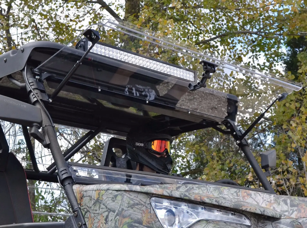 SuperATV Scratch Resistant Flip Windshield For Odes Dominator X2/X4 2015-2017 - Image 3