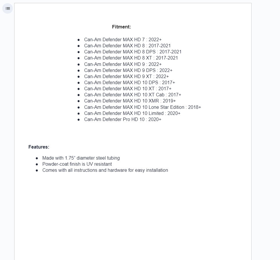 SuperATV Heavy Duty Nerf Bars For Can-Am Defender Max HD7/8/9/10 - Image 5