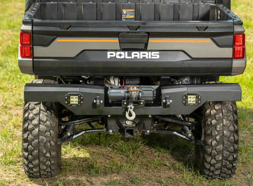 SuperATV Winch Ready Rear Bumper For Polaris Ranger/ XP 1000 - Image 4