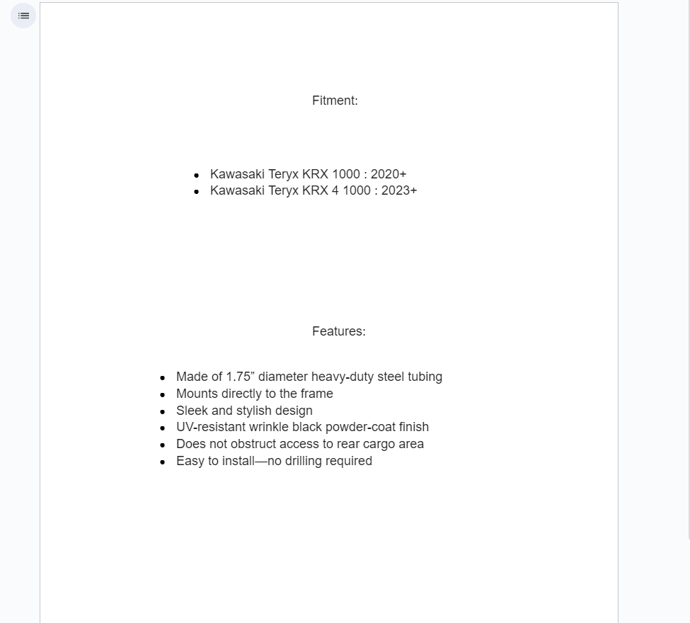 SuperATV Rear Bumper For Kawasaki Teryx KRX / 4 1000 - Image 5