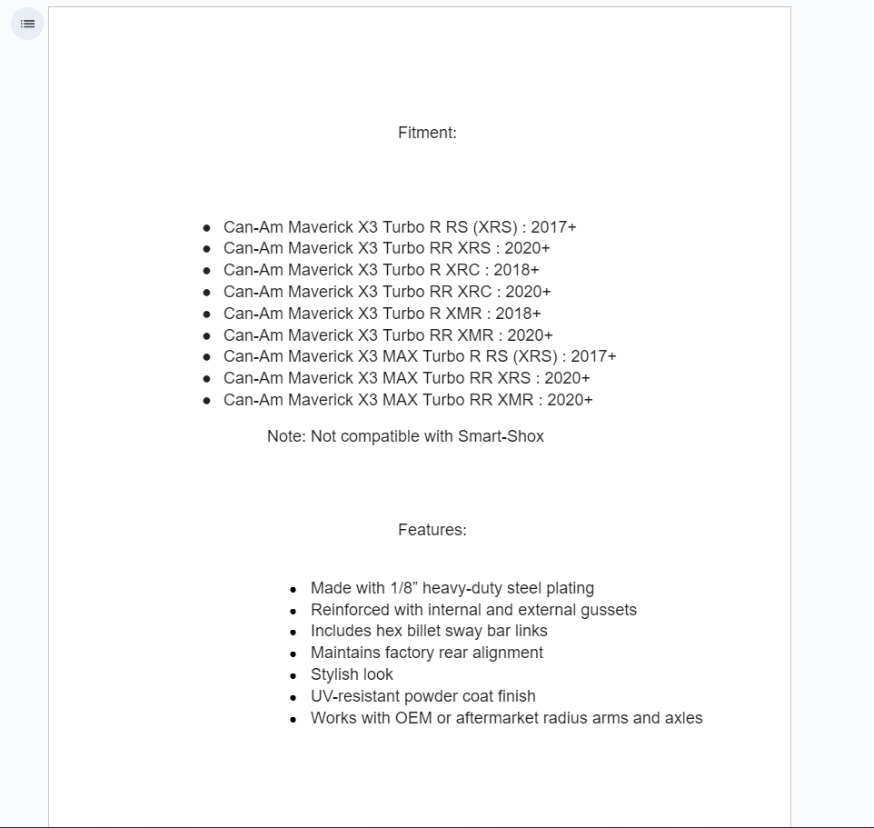 SuperATV Rear Trailing Arms For Can-Am Maverick X3 72" - Image 5