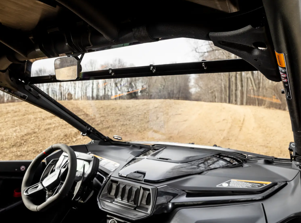 SuperATV Scratch Resistant Full Windshield For Can-Am Maverick R 2024+ - Image 3