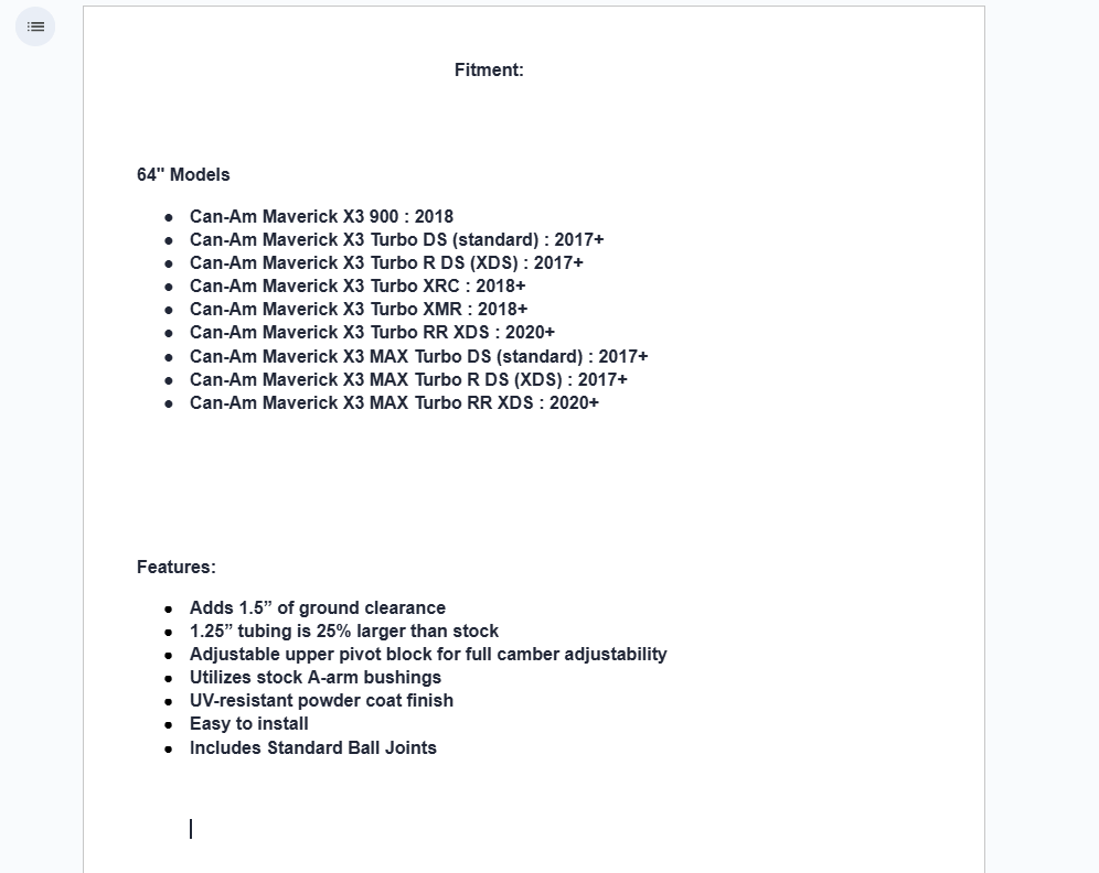 SuperATV High Clearance A-Arms With Ball joints For Can-Am Maverick X3 64" - Image 5
