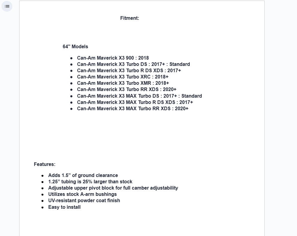 SuperATV High Clearance A-Arms w/ Ball Joints For Can-Am Maverick X3 64" - Image 5