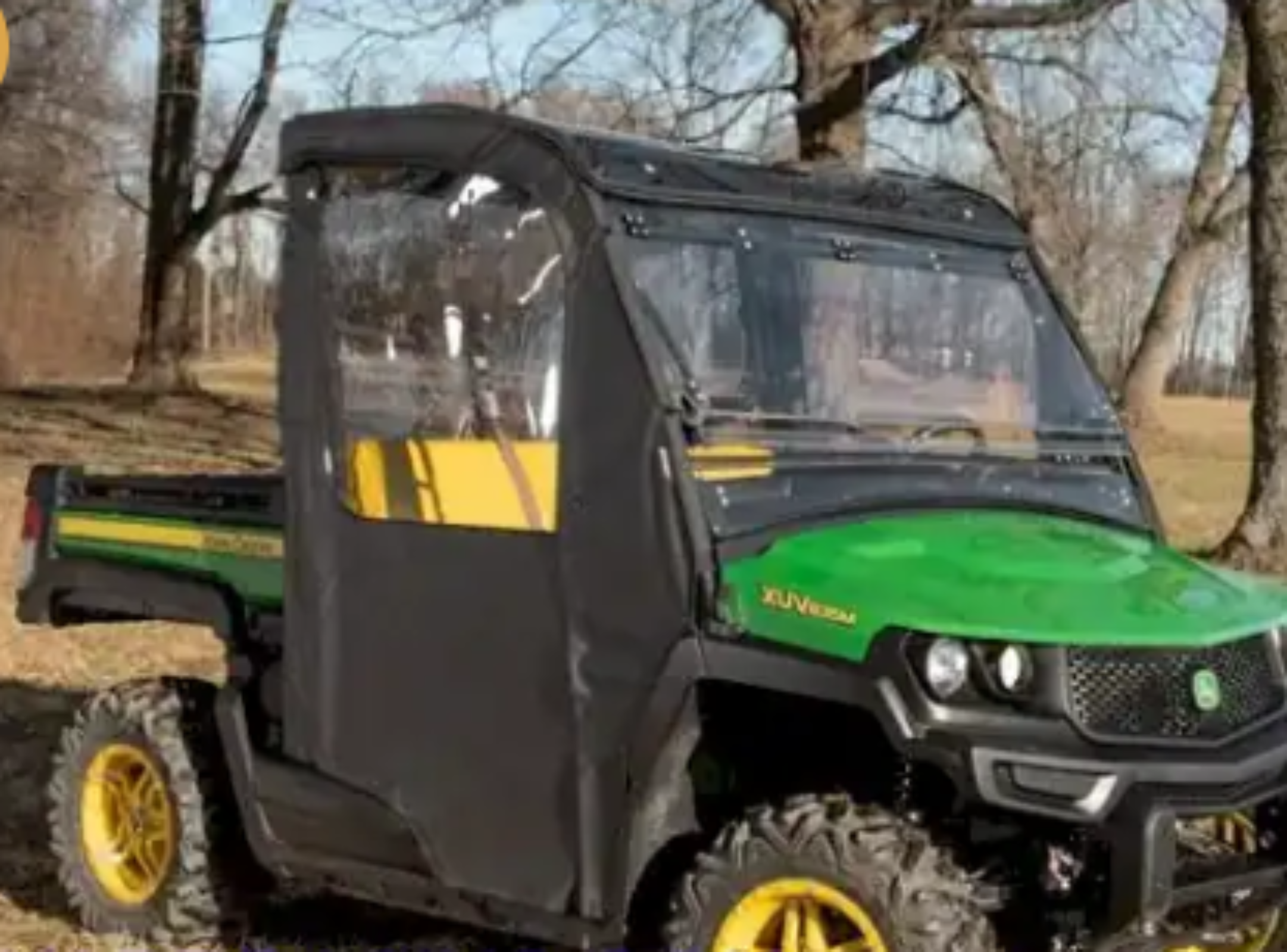 SuperATV Primal Soft Cab Enclosure Upper Doors For John Deere XUV 835/865 2018+